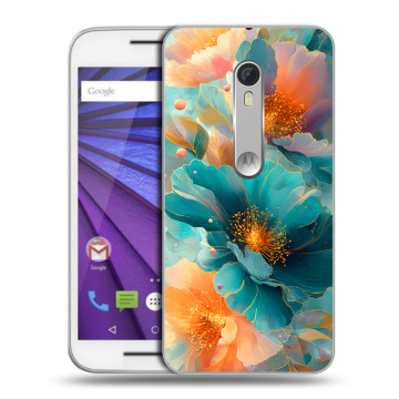 Пластиковый чехол на Lenovo Moto G с принтом Цветы