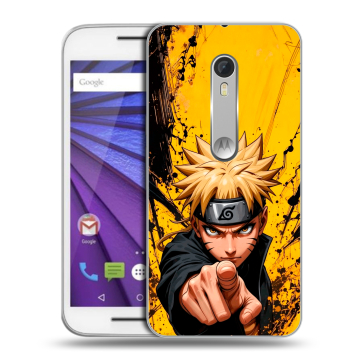 Пластиковый чехол на Lenovo Moto G с принтом Naruto Наруто