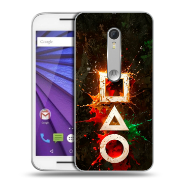 Пластиковый чехол на Lenovo Moto G с принтом Squid Game Игра кальмара