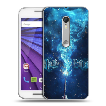 Пластиковый чехол на Lenovo Moto G с принтом Harry Potter Гарри Поттер