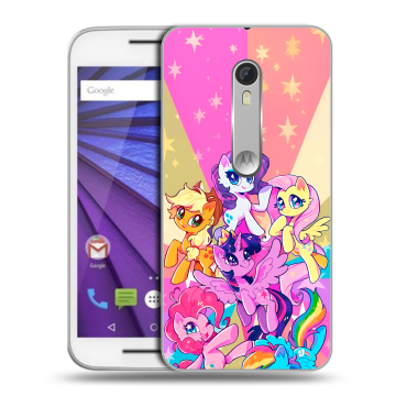 Пластиковый чехол на Lenovo Moto G с принтом My little pony Дружба чудо