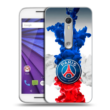 Пластиковый чехол на Lenovo Moto G с принтом PSG ПСЖ