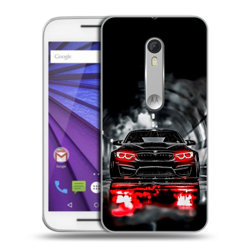 Пластиковый чехол на Lenovo Moto G с принтом BMW БМВ