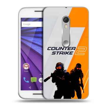 Пластиковый чехол на Lenovo Moto G с принтом Counter Strike