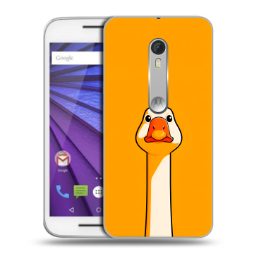 Пластиковый чехол на Lenovo Moto G с принтом Смешная утка