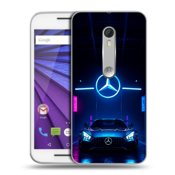 Пластиковый чехол на Lenovo Moto G с принтом Mercedes Мерседес