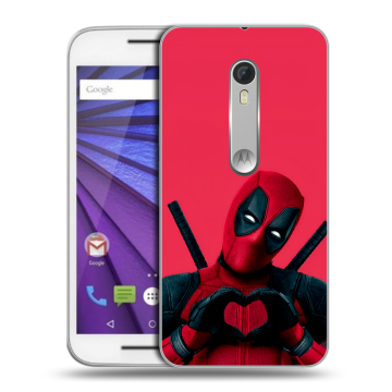 Пластиковый чехол на Lenovo Moto G с принтом Дедпул Deadpool