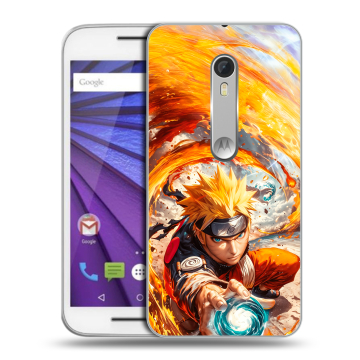 Пластиковый чехол на Lenovo Moto G с принтом Аниме Наруто Naruto