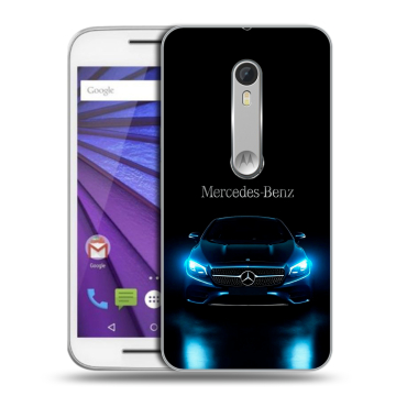 Пластиковый чехол на Lenovo Moto G с принтом Mercedes Мерседес