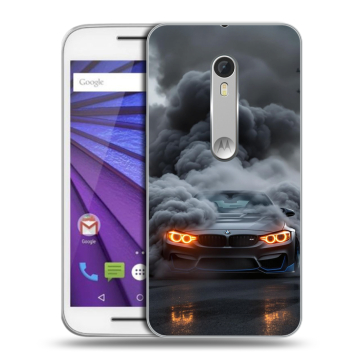 Пластиковый чехол на Lenovo Moto G с принтом BMW БМВ