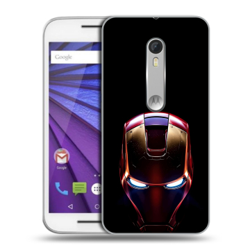 Пластиковый чехол на Lenovo Moto G с принтом IronMan Железный человек