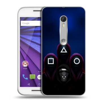 Пластиковый чехол на Lenovo Moto G с принтом Игра Кальмара