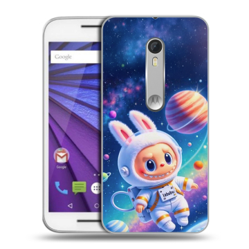 Пластиковый чехол на Lenovo Moto G с принтом Labubu Лабубу