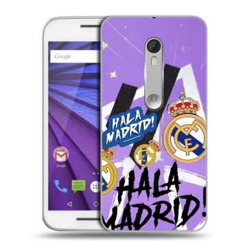 Пластиковый чехол на Lenovo Moto G с принтом Real Madrid Реал Мадрид