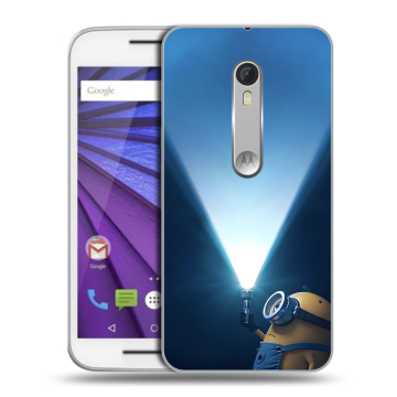 Пластиковый чехол на Lenovo Moto G с принтом Миньоны