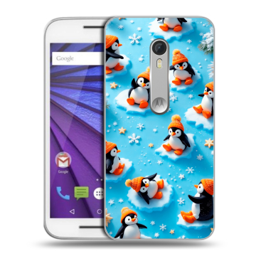 Пластиковый чехол на Lenovo Moto G с принтом Новый год