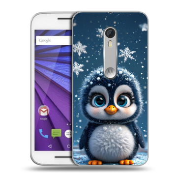 Пластиковый чехол на Lenovo Moto G с принтом Новый год