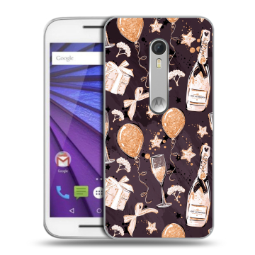 Пластиковый чехол на Lenovo Moto G с принтом Новый год