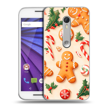 Пластиковый чехол на Lenovo Moto G с принтом Новый год