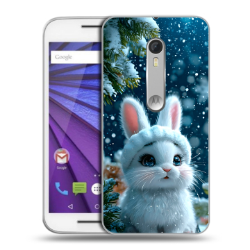 Пластиковый чехол на Lenovo Moto G с принтом Новый год