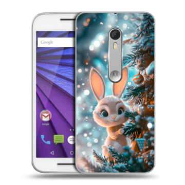 Пластиковый чехол на Lenovo Moto G с принтом Новый год