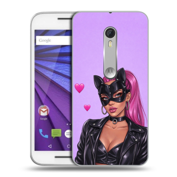 Пластиковый чехол на Lenovo Moto G с принтом женский
