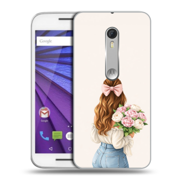 Пластиковый чехол на Lenovo Moto G с принтом женский