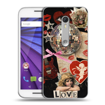 Пластиковый чехол на Lenovo Moto G с принтом для девочек