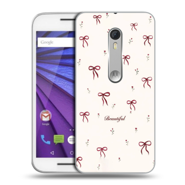 Пластиковый чехол на Lenovo Moto G с принтом для девочек