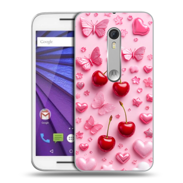 Пластиковый чехол на Lenovo Moto G с принтом для девочек