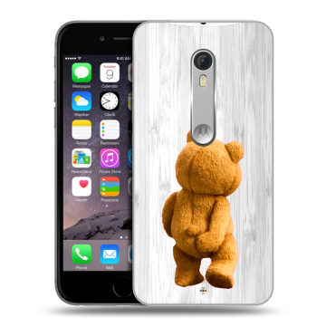 Пластиковый чехол на Lenovo Moto X Style с принтом Медведь