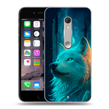 Пластиковый чехол на Lenovo Moto X Style с принтом бабочки саккура