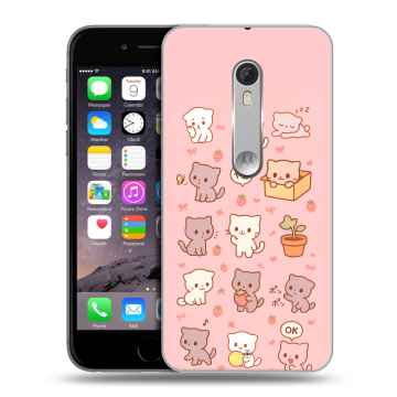 Пластиковый чехол на Lenovo Moto X Style с принтом Hello Kitty Хелоу Кити