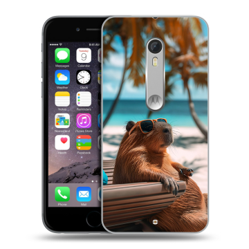 Пластиковый чехол на Lenovo Moto X Style с принтом Капибара