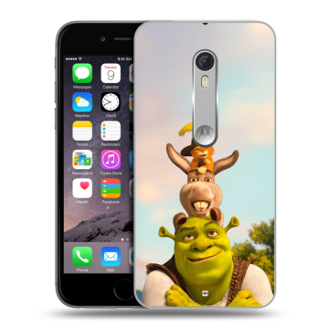 Пластиковый чехол на Lenovo Moto X Style с принтом Шрек Shrek Пластиковый чехол на Lenovo Moto X Style с принтом Шрек Shrek