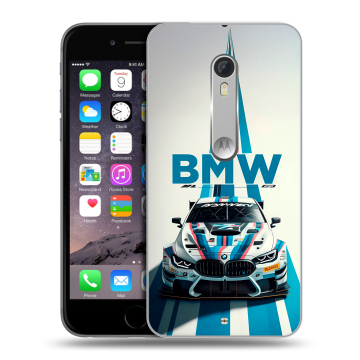 Пластиковый чехол на Lenovo Moto X Style с принтом БМВ BMW