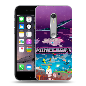 Пластиковый чехол на Lenovo Moto X Style с принтом Майнкрафт Minecraft