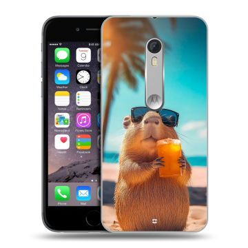 Пластиковый чехол на Lenovo Moto X Style с принтом Капибара