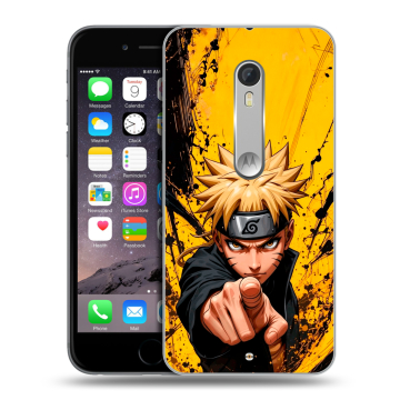 Пластиковый чехол на Lenovo Moto X Style с принтом Naruto Наруто