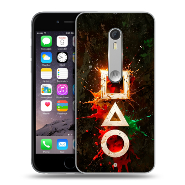 Пластиковый чехол на Lenovo Moto X Style с принтом Squid Game Игра кальмара