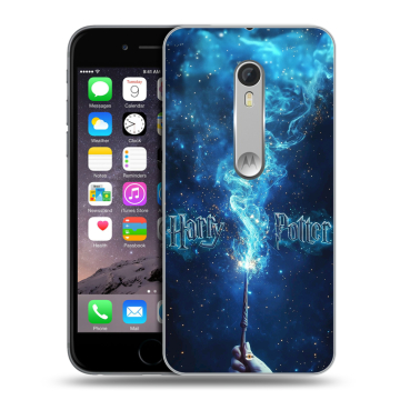 Пластиковый чехол на Lenovo Moto X Style с принтом Harry Potter Гарри Поттер