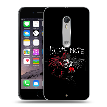 Пластиковый чехол на Lenovo Moto X Style с принтом Death note Тетрадь смерти
