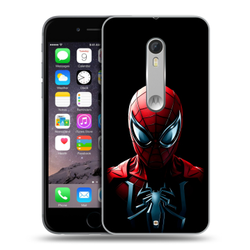 Пластиковый чехол на Lenovo Moto X Style с принтом Spiderman Человек паук