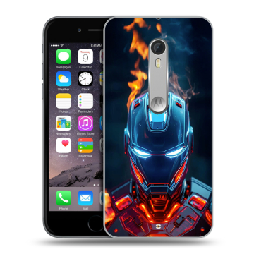 Пластиковый чехол на Lenovo Moto X Style с принтом IronMan Железный человек