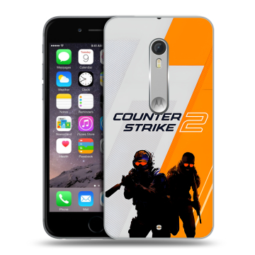 Пластиковый чехол на Lenovo Moto X Style с принтом Counter Strike