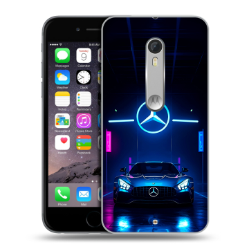 Пластиковый чехол на Lenovo Moto X Style с принтом Mercedes Мерседес