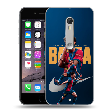 Пластиковый чехол на Lenovo Moto X Style с принтом Барселона Barca Yamal 