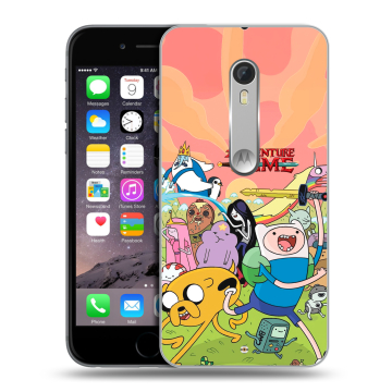 Пластиковый чехол на Lenovo Moto X Style с принтом Adventure time Время приключений Пластиковый чехол на Lenovo Moto X Style с принтом Adventure time Время приключений