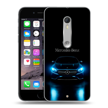 Пластиковый чехол на Lenovo Moto X Style с принтом Mercedes Мерседес