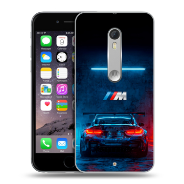 Пластиковый чехол на Lenovo Moto X Style с принтом BMW БМВ